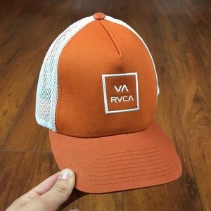 RVCA Clay Orange/White Snapback Trucker Hat